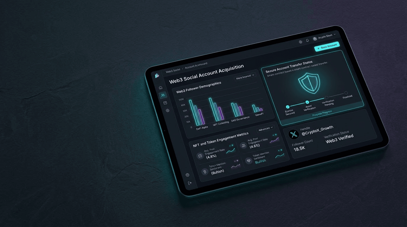 How to Buy a Crypto X Account to Launch Your Web3 Project Faster