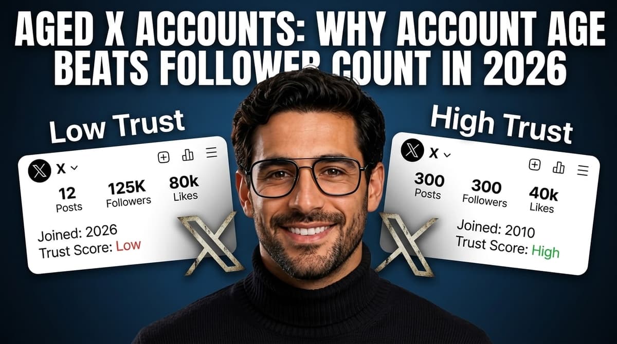 Aged X Accounts: Why Account Age Beats Follower Count in 2026