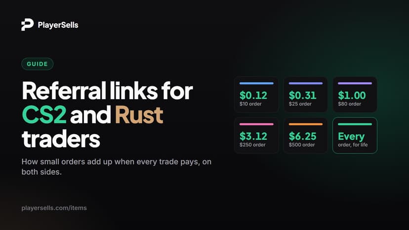 Referral Links for CS2 and Rust Traders: How Small Orders Add Up